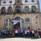 Senderistas que participaron ayer en la ruta de Aspace.