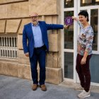 El subdelegado del Gobierno, Miguel Latorre, junto a Maria Teresa Lerma, jefe de la Unidad contra la Violencia sobre la Mujer de la Subdelegación.