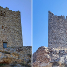 Vista frontal y posterior de la Torre de Moñux.-Ayto. de Moñux.