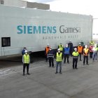 El equipo de Siemens Gamesa de la planta de Ágreda con la nacelle más potente del mundo. HDS