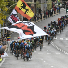 La etapa de la Vuelta a España a su paso por la caìtal soriana. VALENTÍN GUISANDE