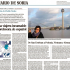 Contraportada de DIARIO DE SORIA / EL MUNDO del 20 de enero de 2011-