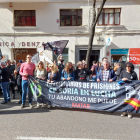 Representantes de Soria en la manifestación de este martes en Madrid. HDS