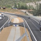 Transportistas en un tramo de la A-11 abierto en 2019. HDS