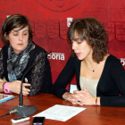 Ana Alegre e Inés Andrés, ayer en rueda de prensa. / AYUNTAMIENTO DE SORIA-