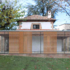 Recreación de la futura Casa del Guarda.-