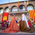 Momento de la escenificación de la boda de Jaime I y Leonor de Castilla en Ágreda. MARIO TEJEDOR