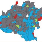 Mapa de los resultados electorales.-HDS