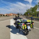 Una moto de la Guardia Civil de Tráfico de Soria. HDS