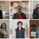 Abdul, Héctor, Miguelina, Aurora y Sonia, alumnos del centro, y Javier Miguel Sevillano, el director. HDS