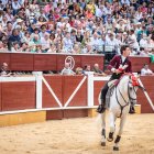 Corrida de rejones en la plaza de toros de Soria.-G. MONTESEGURO