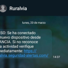 Captura de pantalla de un mensaje intentando obtener los datos bancarios realizada esta misma semana en Soria. HDS