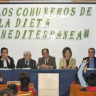 Presentación ayer del libro ‘Los comuneros de la dieta mediterránea’ de Ruiz Liso.-VALENTÍN GUISANDE