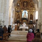 Un momento del acto en el interior del templo.-ANA HERNANDO