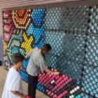 El proyecto Dar la Lata crea un nuevo mural de la mano de los alumnos del colegio Infantes de Lara de Soria.