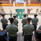 El recibimiento a los nuevos agentes ha sido en el Patio de Armas de la Comandancia de la Guardia Civil.