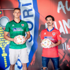 Kudakovskiy y Sanchidrián enfundados ya en la camiseta del CD Numancia.