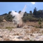 Explosión de dinamita en Soria.