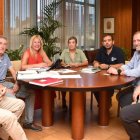 Reunión entre representantes de la Junta de Castilla y León y de la Federación de Deportes de Montaña y Escalada.