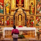 Retablo central de la iglesia de Nuestra Señora del Castillo en Calatañazor.