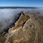 Vista aérea de la fortaleza califal de Gormaz, el mayor castillo de la Edad Media en Europa.