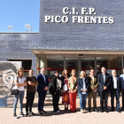 Comité ejecutivo del Plan Soria, reunido frente al CIFP Pico Frentes.