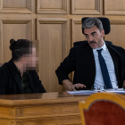 El acusado del asesinato de Diolimar junto a su abogado, en la Audiencia Provincial de Soria.