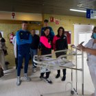 Jugadores y directivos del Rio Duero Soria y Sporting Santo Domingo visitaron la planta de Pediatría del Hospital Santa Bárbara.