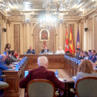Corporación de la Diputación de Soria en el pleno de Presupuestos.