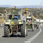 Imagen de archivo de una tractorada en Soria.