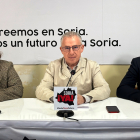 Los procuradores de Soria Ya Vanesa García, Ángel Ceña y Antonio Palomar.