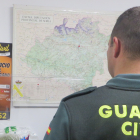 Guardia Civil en la Comandancia de Soria.