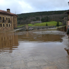 Plaza de Salduero inundada.