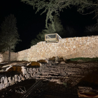 Soria ya realiza pruebas para la iluminación de la muralla en la zona del Castillo.