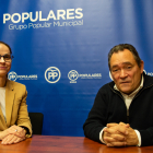 La portavoz de Grupo Municipal Popular, Belén Izquierdo, y el concejal Saturnino de Gregorio.