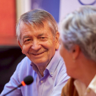 Carmelo Romero en la presentación de un libro en el Casino.