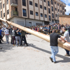 Pingada del mayo en San Leonardo de la edición de 2018.