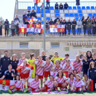 El combinado regional de Castilla y León sub-15 durante una de las fases previas del torneo.