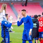 Dorronsoro y Kuda a la finalización de un encuentro esta temporada.