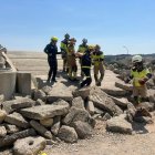 Bomberos de Castilla y León en un curso de rescates.