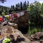 Obras en el puente de piedra. - MARIO TEJEDOR