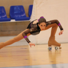 La patinadora Valeria del Campo compite en categoría infantil.