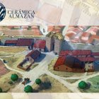 Recreación de los alfares que había en la Puerta del Mercado de Almazán en 1753.