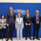 Carolina Darias, Xavier García Albiol, María José García Pelayo, Carlos Martínez y Luis Martínez-Sicluna.