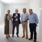 El director general de Infraestructuras y Sostenibilidad Ambiental, José Manuel Jiménez, visita las obras de construcción de la nave nido para el obrador provincial de productos endógenos en Soria