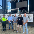 Presentación de la campaña de seguridad para motoristas en el Motorbeach de Vinuesa.