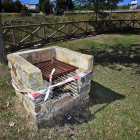 Barbacoa precintada en Soria.