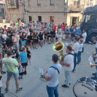 Pasacalles de la banda de Duruelo en el inicio de las fiestas de Santa Marina.