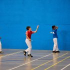 Jugadores de pelota durante un torneo disputado en Golmayo.