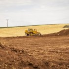 Obras en el tramo Fuensaúco-Villar del Campo. MARIO TEJEDOR